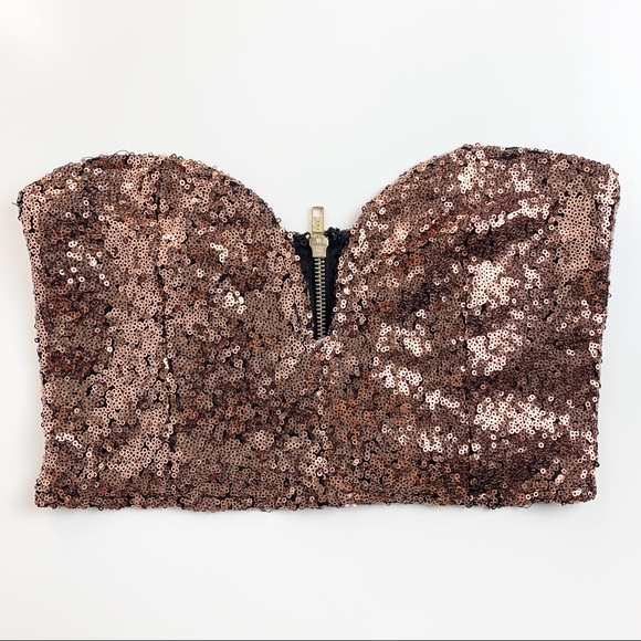 ❌SOLD❌ Charlotte Russe Night Out Crop Bustier - Picture 2 of 5